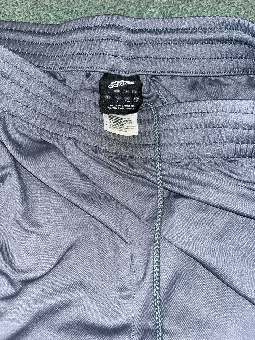 adidas Men's Athletic Shorts in Charcoal Gray with Drawstring